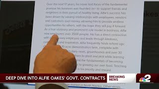 Potential discrepancies found in Alfie Oakes government contract [upl. by Adnarrim382]