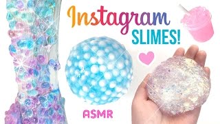 5 MORE Amazing Instagram DIY Slimes ASMR AF [upl. by Arekahs]