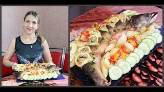 Запеченная рыба в духовке с овощами Ну оОчень вкусно [upl. by Leimad]