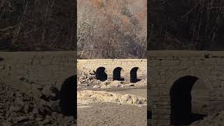 GHOST BRIDGE REVEALED UNDER RESERVOIR [upl. by Africa]