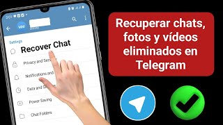 Cómo recuperar el mensaje antiguo eliminado de Telegram chat videos e imagen nuevo método 2024 [upl. by Heng72]