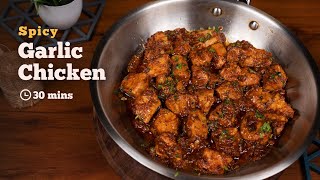 Spicy Garlic Chicken  Chicken Starters Recipe  Chicken Recipes  Cookd [upl. by Jadda977]