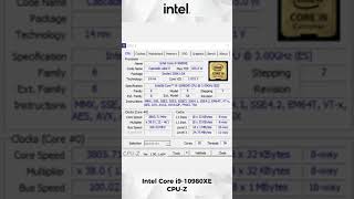 Intel core i910980XE scores and cupz review scorestesting10980XEperformance review reviews [upl. by Corson]