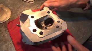 Preparing Harley Davidson Evolution Cylinder Heads For High Performance Improvements [upl. by Annaujat]