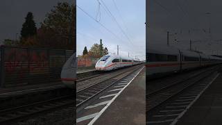 Durchfahrt eines ICE4 der Deutsche Bahn in Bad Krozingen deutschebahn trainspotting shorts yt [upl. by Yessac]