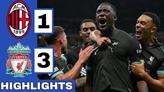 🔴AC Milan vs Liverpool 13 Extended HIGHLIGHTS  UEFA Champions League [upl. by Etan]