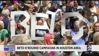 Beto ORourke campaigns in Houston area [upl. by Danczyk511]