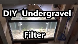 DIY Under Gravel Filter [upl. by Eidnim118]