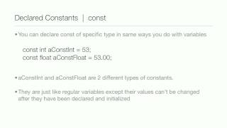 ObjectiveC Tutorial  Lesson 7 Part 1 Constants [upl. by Jeunesse]