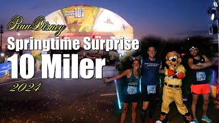 RunDisney Springtime Surprise 10 Miler Race POV 2024 [upl. by Dorcus]