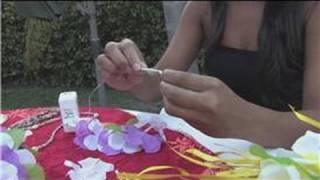 Luau Party Tips  How to Make a Lei [upl. by Nahs]