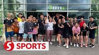 Paris 2024 Badminton players settling down fine in northern France for final tuneup [upl. by Arvo326]