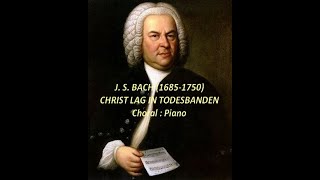 JS BACH CHRIST LAG IN TODESBANDEN Choeur final BWV 158 amp TRIO 1 Op 38 Matthäus KOCH PIANO [upl. by Onfre]