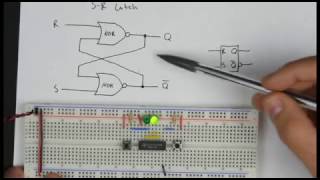 JK flip flop using nor gates [upl. by Pilloff]