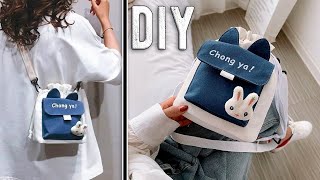 Bag Making from Cloth Korean Design DIY Crossbody Bag Sewing [upl. by Drucie]