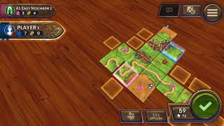 Carcassonne Tiles Tactics Gameplay PC game [upl. by Ellekcim]