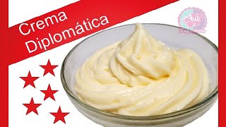 Crema Diplomática  La Combinación Perfecta de Crema Pastelera y Crema Chantilly│Club de Reposteria [upl. by Aineg]