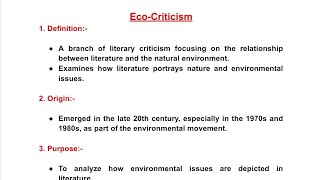 What is Eco Criticism  Eco Criticism kya hai  literary Criticism  Eco Criticism [upl. by Nytram966]