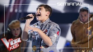 Marcos Díaz canta Chandelier  Semifinal  La Voz kids Antena 3 2019 [upl. by Chubb]