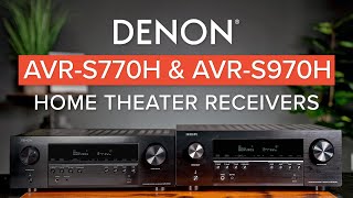 Denon AVRS770H amp AVRS970H Home Theater Receiver Comparison [upl. by Socin]