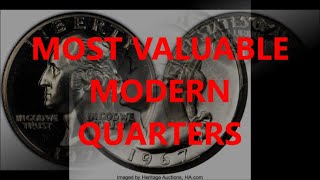 Top 15 Most Valuable Modern Quarters Worth Money [upl. by Ennovyahs]