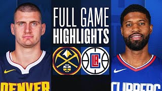 LA Clippers vs Denver Nuggets Full Game Highlights  Apr 4  NBA Regular Season 2024 [upl. by Aseeral232]