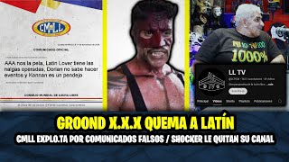 GROOND VS LATÍN SE METIO CON EL JEFE  CMLL VS COMUNICADOS FALSOS  QUE PASO CON EL CANAL DE SHOCKER [upl. by Ileak993]