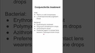 Conjunctivitis treatment [upl. by Ranzini]