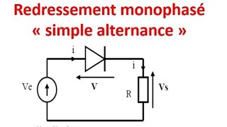 Redresseur monophasé Simple alternance non commandeDiodecharge R avec programme psim montage 01 [upl. by Kitti711]