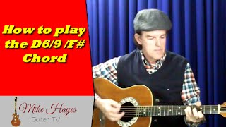 Guitar Chords How to play the D69 F chord on Guitar [upl. by Gorski]