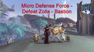 Micro Defense Force  Defeat Zolla  Bastion [upl. by Nairoc]