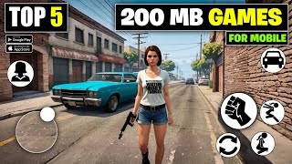 Top 5 Best Android Games Under 200 MB  best Low Size mobile games 2024 [upl. by Remas]