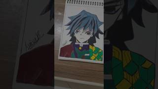 Drawing Tomioka Giyu Demon Slayer short viral short feed [upl. by Walters]