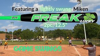 GAME SWINGS with a lightly swung 2023 Miken Freak Lucky for ASA [upl. by Lillie]