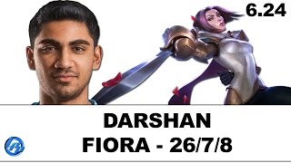 Darshan  Fiora vs Darius  Patch 624 [upl. by Kaitlynn152]