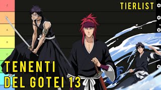 Classifico TUTTI i TENENTI del Gotei 13  BLEACH  Tierlist [upl. by Yager]