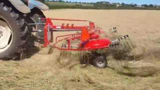 Enorossi DR420 Tedder amp Rake Combination working in UK and Ireland 2016 [upl. by Neleh]