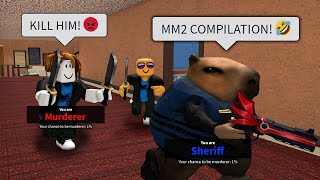 MM2 ROBLOX FUNNIEST MOMENTS COMPILATION [upl. by Attenauq302]