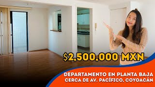 DEPARTAMENTO EN PLANTA BAJA CERCA DE AV PACÍFICO COYOACÁN [upl. by Nallek]