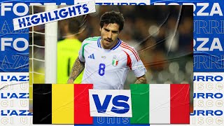 Highlights BelgioItalia 01  Nations League 202425 [upl. by Atiek952]