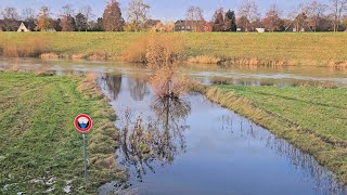 Rapphofs Mühlenbach Mündung Lippe DorstenFeldmark Überhöhter Pegel [upl. by Nnyleitak]