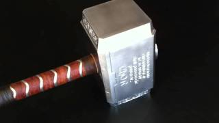 THOR HAMMER REPLICA CUSTOM MADE  SOLID METAL [upl. by Atelahs]