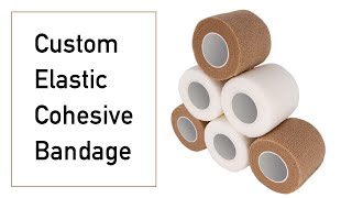 Custom Elastic Cohesive Bandage  Active SelfAdhesive Bandage Tape [upl. by Eytak]