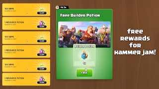 how to get 100 gems and a builder potion for completely free  clash of clans [upl. by Buzz]