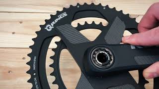 ALDHU crankset assembly with Q RINGS® Direct Mount Chainrings [upl. by Yllier]