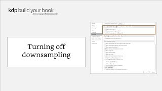 Turning off downsampling [upl. by Aenil]