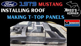 MAKING TTOP ROOF PANELS for the REASSEMBLED MUSTANG modelcars monogram [upl. by Jaymie103]