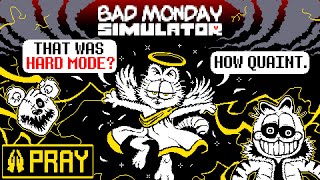 PRAY ONLY on HARD MODE  Bad Monday Simulator My Undertale Fangame [upl. by Emorej]