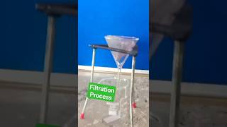 Filtration process separation of sand and water by using filter paper [upl. by Erapsag]