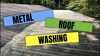 Metal Roof Washing Love That Green Stuff [upl. by Eizle982]